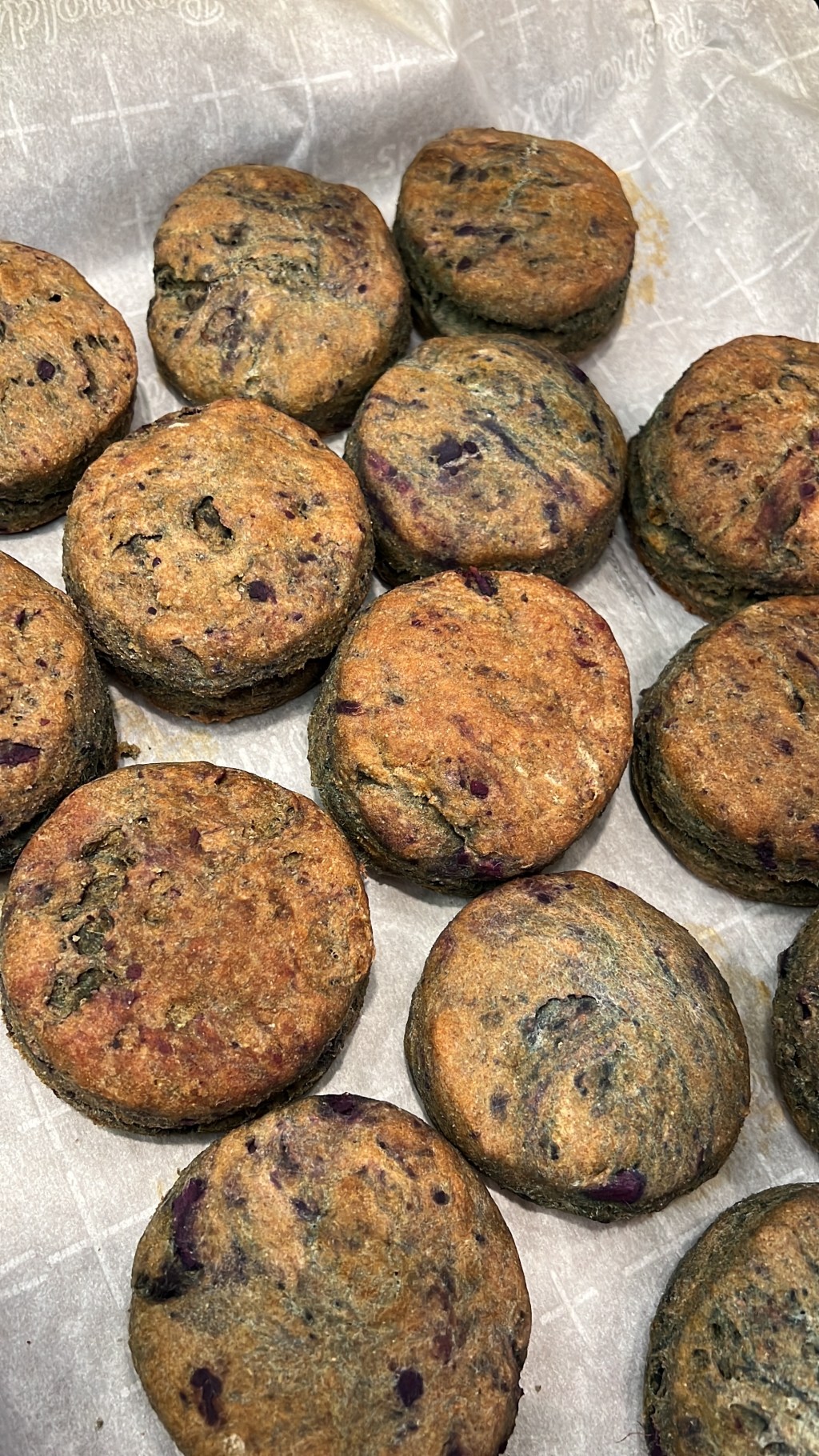 Biscuits Integrales de suero de leche y batata&nbsp;morada