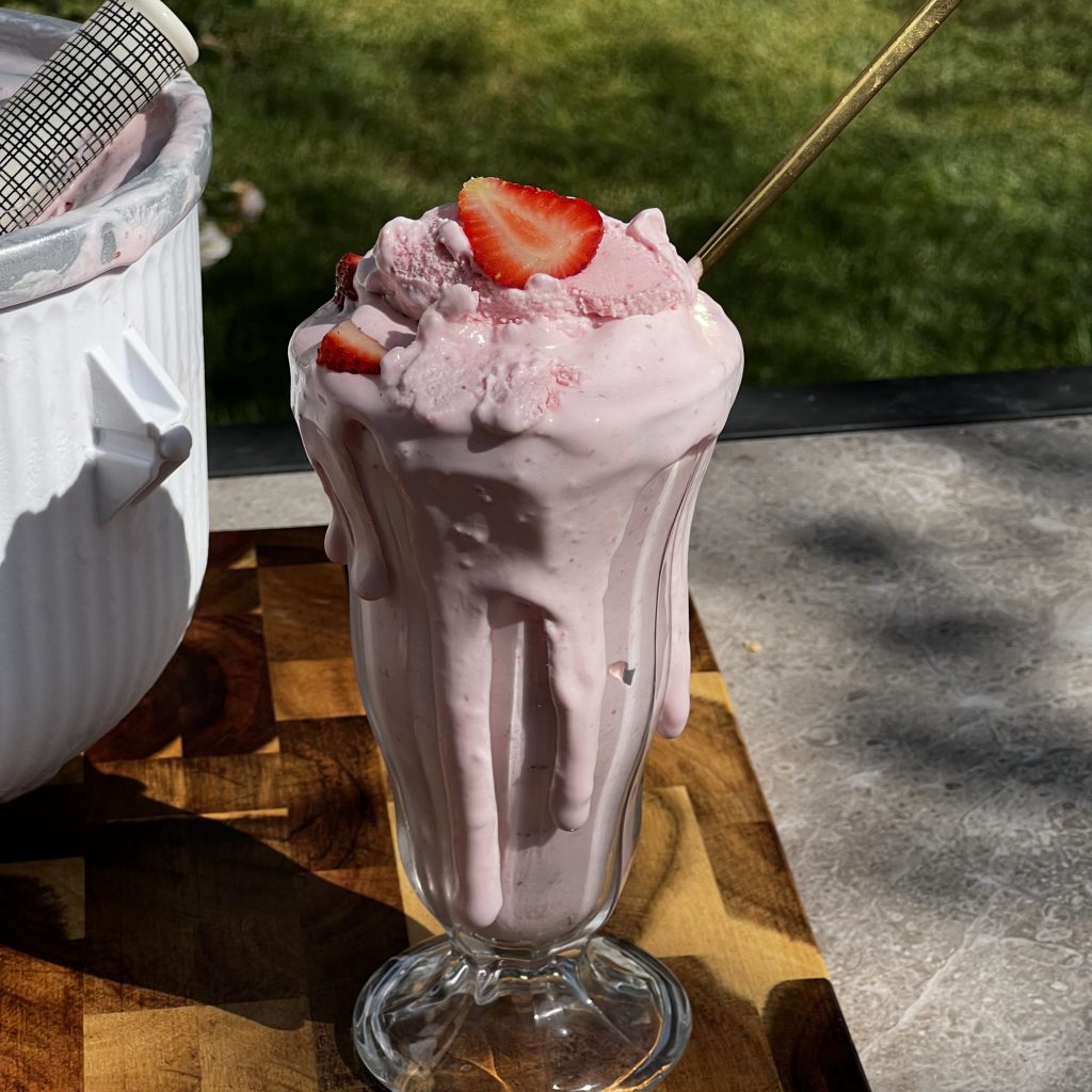 Helado de Frutilla&nbsp;Casero