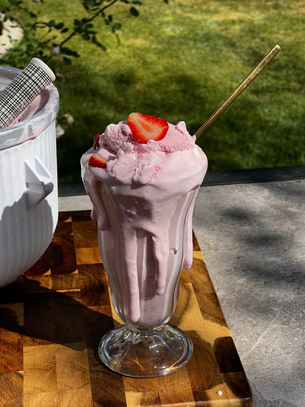 Helado de Frutilla&nbsp;Casero